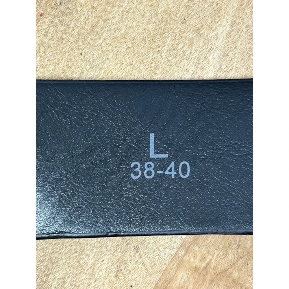Levi's Belt‎ Mens L Black Synthetic Leather 11LP120049 Hexagonal Buckle Casual